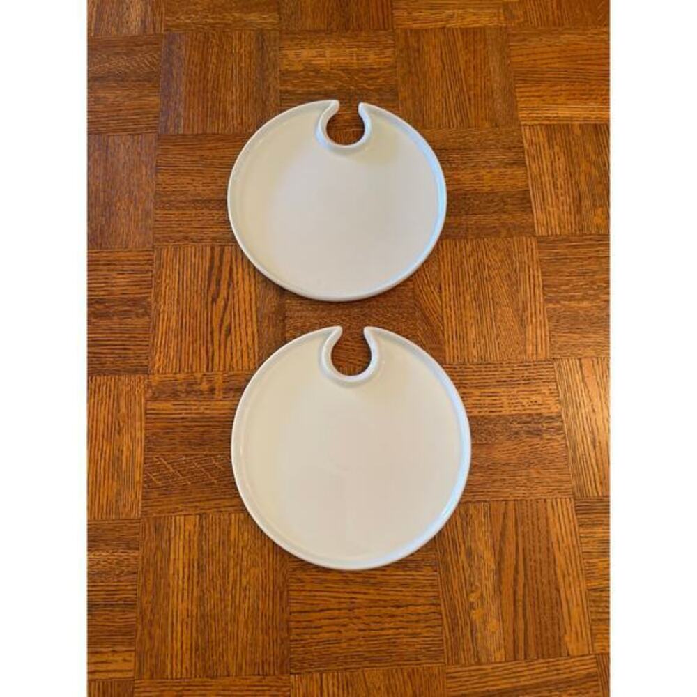 Pottery Barn Great White appetizer dishes (2)
